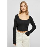 UC Ladies Ladies Short Rib Corsage Longsleeve black | shoptok.hr