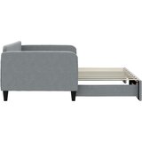  Dnevni krevet na razvlačenje svjetlosivi 100x190 cm od tkanine | shoptok.hr