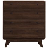 Støraa Tamno smeđa visoka komoda u dekoru oraha 80x88 cm Caitlin – | shoptok.hr