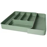 Kadulja zeleni plastičan prilagodljiv organizator pribora 39 x 43,5 cm –