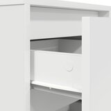  Noćni ormarić s LED svjetlima bijeli 38x34x65 cm | shoptok.hr