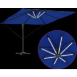  Cantilever Roma Sjenilo s LED lampama u azurno plavoj boji – 286 x 285 x 270 cm aluminijski. | shoptok.hr