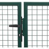  Vrtna vrata Čelik 350x100 cm Zelena | shoptok.hr