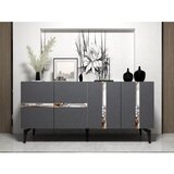 Hanah home vania - anthracite, silver anthracitesilver console