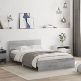  Okvir kreveta s uzglavljem siva boja hrasta 120x200 cm | shoptok.hr