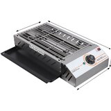 SupplySwap Električni BBQ žar, 2.5KW moč, nastavljiva temperatura 50-300°C, srebrna, (5000249063) | Shoptok.si