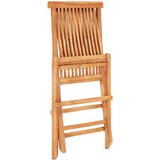 vidaXL 3-dijelni bistro set sa smeđe-sivim jastucima masivna tikovina | shoptok.hr