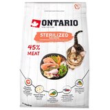 Ontario Cat Sterilised - losos 400 g | Shoptok.si