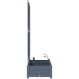  Vrtna saksija 2 pcs Svijetlo siva 80 x 40 x 126 cm Plastika | shoptok.hr