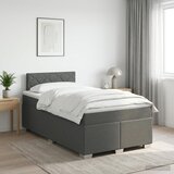  Boxspring krevet s madracem Tamnosiva 120 x 200 cm Tkanina | shoptok.hr