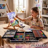 Maaleo 27953 otroški umetniški set za risanje in slikanje v kovčku – 145 delov, astronavt | Shoptok.si