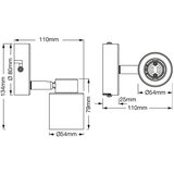 Osram PRIMAL crna spot lampa 1xGU10 | ePonuda.com