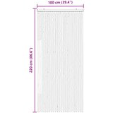  Zavjesa protiv insekata Chenille Siva i bijela 100 x 220 cm | shoptok.hr