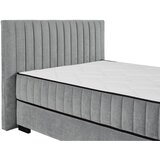 MID.YOU POSTELJA Z VZMETNICO 140 cm x 200 cm , tekstil, leseni material antracit | Shoptok.si