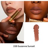 Gucci Beauty Rouge à Lèvres Satin Lipstick satenasta šminka odtenek 220 Suzanne Sunset 3.5 g | Shoptok.si