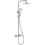 CAMARGUE pršni set z nadglavno prho samso dueodde (krom, sijaj, Ø 25 cm, s termostatsko armaturo) | Shoptok.si