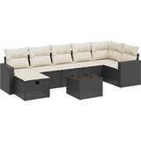  The Living Store Vrtna sedežna garnitura 8-delna z blazinami črn poli ratan - Vrtna Sedežna Garniture, (21453122) | Shoptok.si