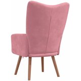  Stolica za opuštanje ružičasta baršunasta | shoptok.hr