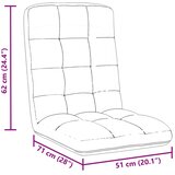  Sklopiva podna stolica od lana 71x51x62 cm | shoptok.hr