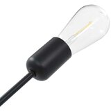  Stropna svetilka z žarnicami 2 W črna E27, (20618378) | Shoptok.si