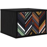  Wall-mounted noćni ormarić OMMEN Crni hrast 36 x 33 x 25 cm | shoptok.hr