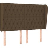 vidaXL Vzglavje z ušesi temno rjavo 163x23x118/128 cm blago, (20932577) Cene