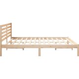vidaXL Konstrukcija postelje Rjava 180 x 200 cm Masivno borovo les | Shoptok.si