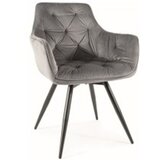  Stolica MANGO - Baršun - siva | shoptok.hr