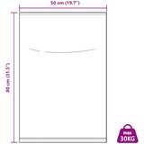  Tkanine vreće 250 pcs Bijela 50 x 80 cm PP | shoptok.hr