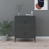 vidaXL Omara za shranjevanje antracitna 80x35x101,5 cm jeklo Cene