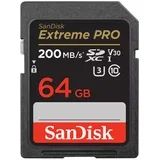SDXC 64GB EXTREME PRO, 200/90MB/s, UHS-I, C10, U3, V30 SDSDXXU-064G-GN4IN