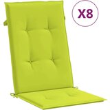 vidaXL Nagibne vrtne stolice s jastucima 8 kom od masivne tikovine | shoptok.hr