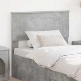 vidaXL Vzglavje z vzglavjem Betonsko siva 90 cm Konstruiran les | Shoptok.si