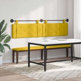 Držeće uzglavlje Zidne Žuta 210 x 55 x 5 cm Baršun - Žuta 200 cm bez LED | shoptok.hr
