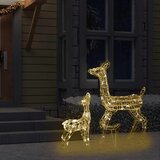  Akrilna ukrasna božićna obitelj sobova 160 LED topla bijela | shoptok.hr