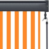 vidaXL Vanjska Roleta Narančasta i bijela 180 x 250 cm tkanina | shoptok.hr