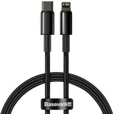 Baseus Kabel Apple USB C/Lightning 1m PD 20W Tungsten črn pleten | Shoptok.si