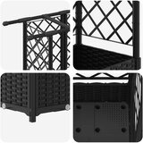  Povišeni krevet s mrežom i krovom Crna 124 x 40 x 123 cm PP | shoptok.hr