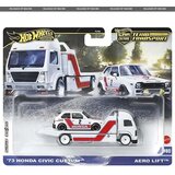 Mattel Hot Wheels: Aero Lift Premium kamion za prijevoz automobila i 73 Honda Civic Custom autić 1/64 - | shoptok.hr