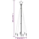  Božićno drvce sa šiljkom i 108 LED šarene žarulje 180 cm | shoptok.hr