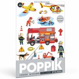 Poppik Edukativni poster s nalepnicama Mini otkrića: Vatrogasci Cene