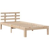 vidaXL Krevet s regalom za knjige bez madraca 75x190 cm borovina | shoptok.hr