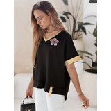 DStreet Bluzka damska oversize SHINE LOVE czarna | Shoptok.si