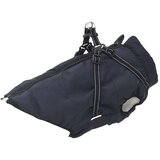 vidaXL Pasji plašč s pasom Nepremočljiv odsevni mornarsko modra 5XL | Shoptok.si