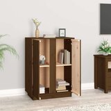  Komoda smeđa boja meda 60 x 35 x 80 cm od masivne borovine | shoptok.hr
