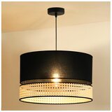  Duolla - Visilica na sajli DOUBLE RATTAN 1xE27/15W/230V Ø 40 cm crna/bež | Eponuda.com
