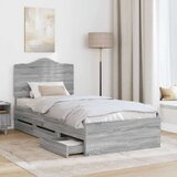  Okvir za krevet Sivi Sonoma 75 x 190 cm Inženjersko Drvo - Sivi Sonoma 75 x 190 cm | shoptok.hr