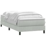 Box Spring krevet s madracem svijetlo sivi 80x210 cm baršun | shoptok.hr