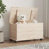 vidaXL Škrinja s kotačima ALTA 73 x 39 5 x 44 cm od masivne borovine | shoptok.hr