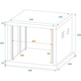  Rack ohišje kovinsko 8U - Audio-Kondric | Shoptok.si